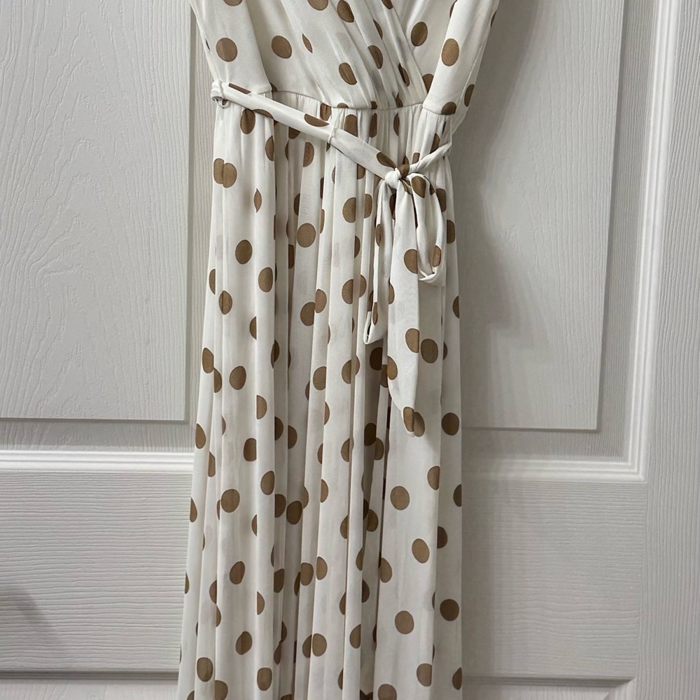 Kate and Lily Flowy Polka Dot Maxi Dress